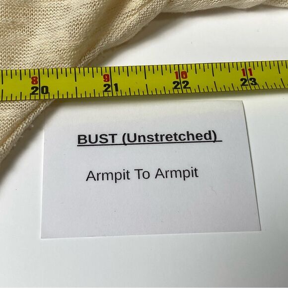 Umgee Boho Coastal Cream Open Front Crochet Knit Cardigan Women's Size Small - Picture 12 of 13